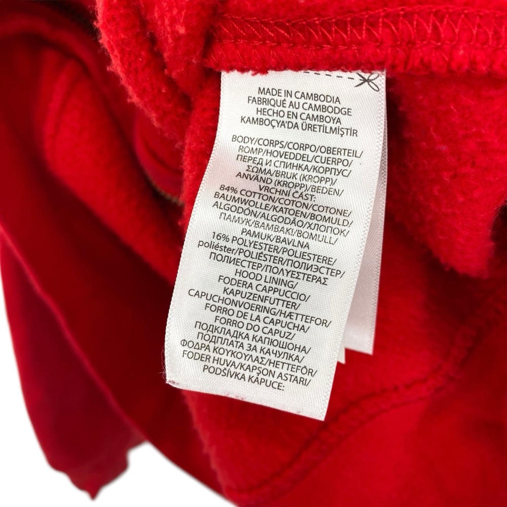 Polo Ralph Lauren Boys Red Hoodie Full Zip Sweatshirt - Picture 4 of 4